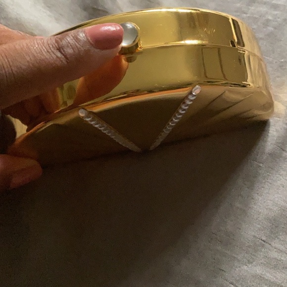 Mini -Gold Vintage rhinestone purse - Picture 3 of 5